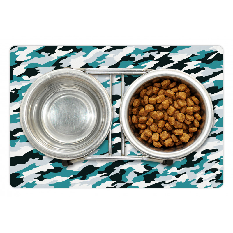 Aquatic Camouflage Tile Pet Mat