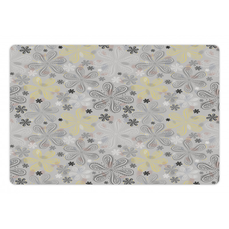 Style Yellow Flower Pet Mat