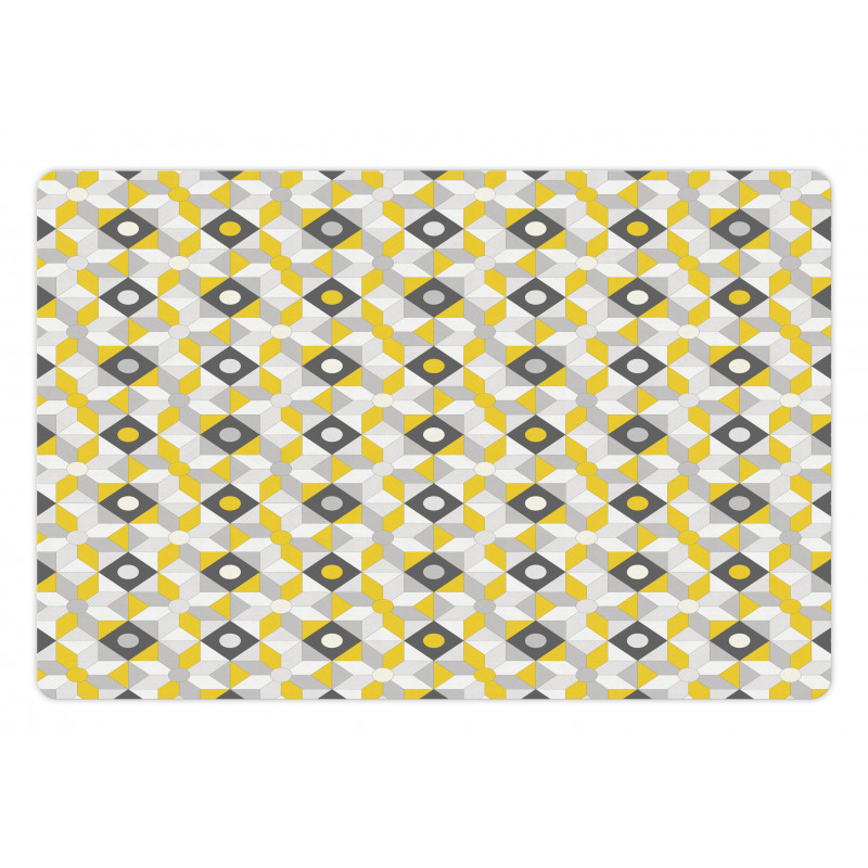 Squares Rounds Pet Mat