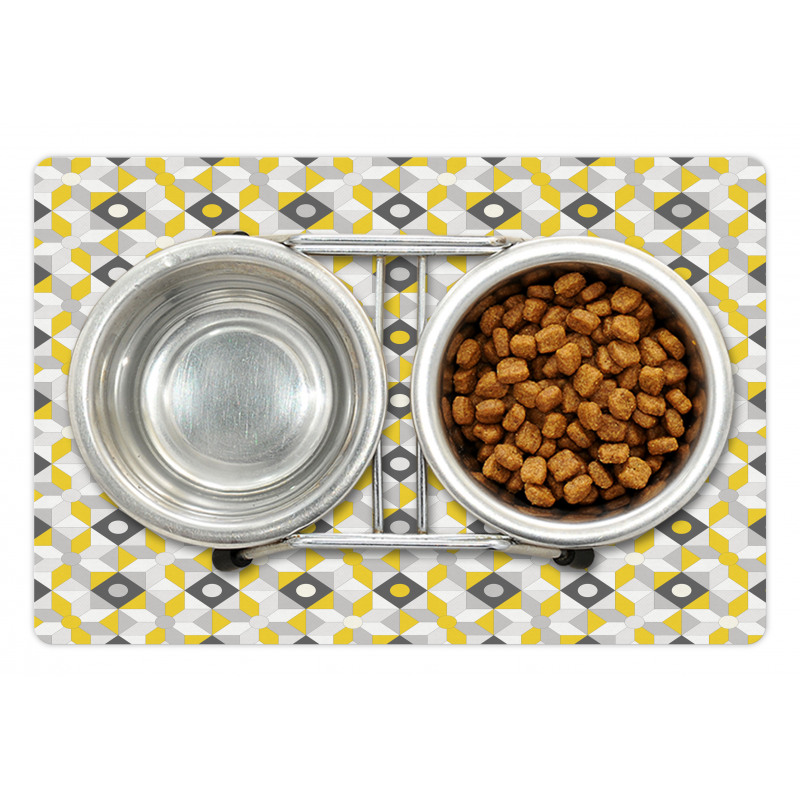 Squares Rounds Pet Mat