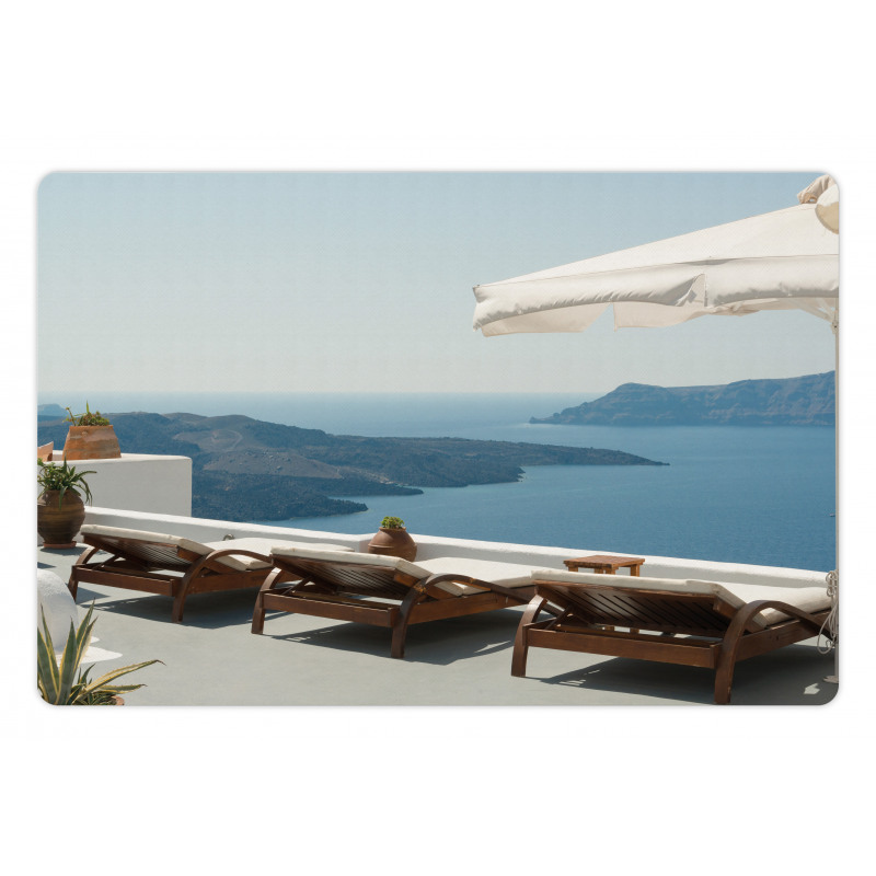 Caldera View Santorini Pet Mat