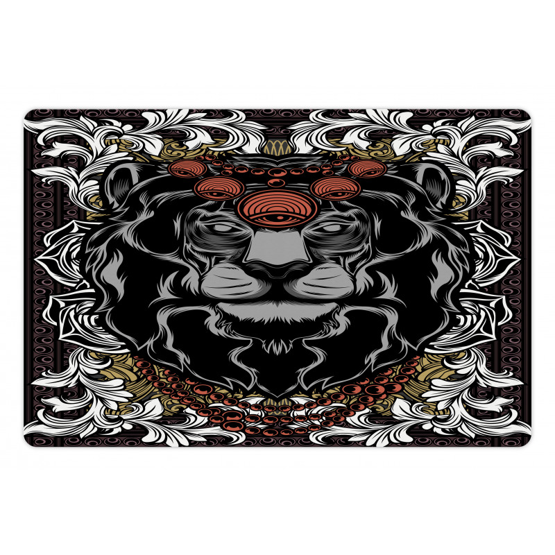 Jungle Emperor Lion Frame Pet Mat