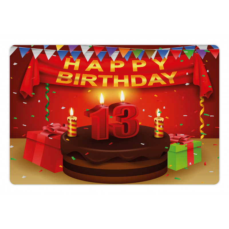 Birthday Party Cake Pet Mat