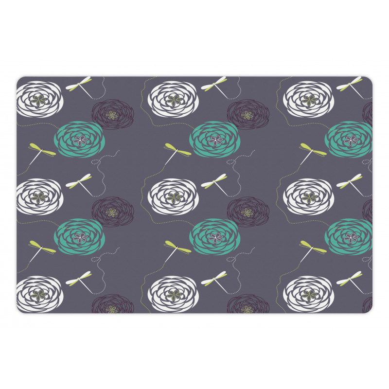 Dragonfly Flower Pet Mat