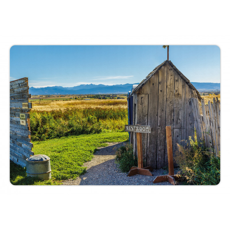 Farm Village Rustic Pet Mat