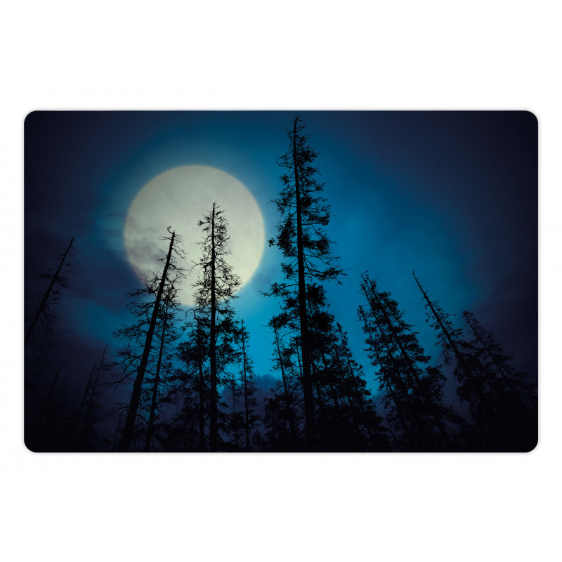 Spooky Forest Moon Pet Mat