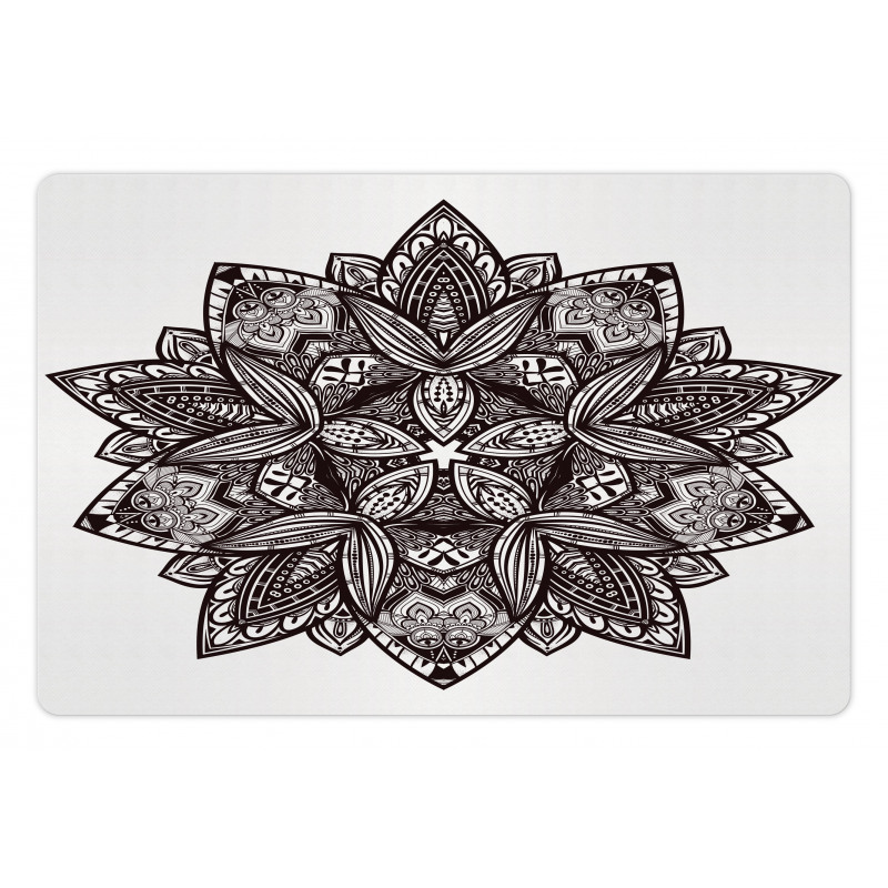 Floral Tattoo Art Pet Mat