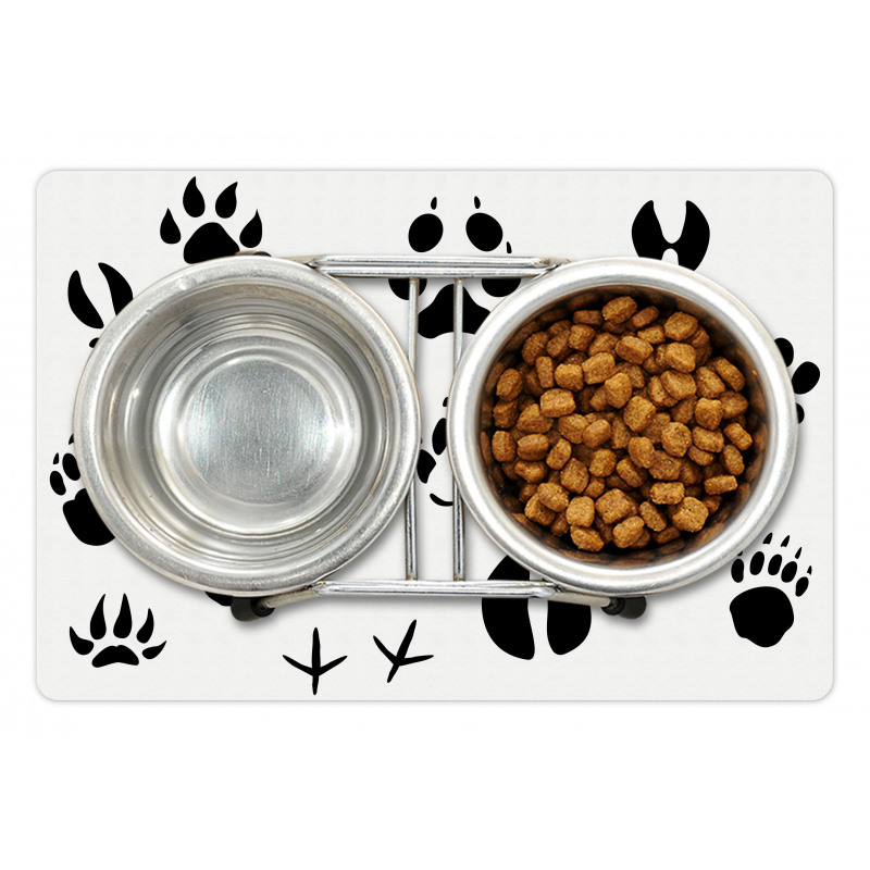 Wildlife Animal Footprints Pet Mat