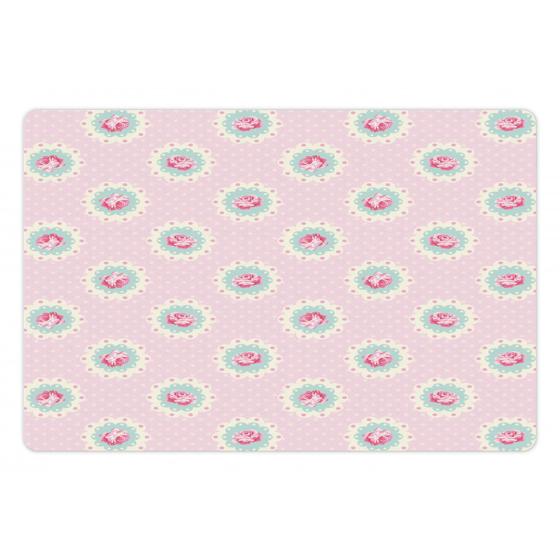 Retro Floral Cabin Pet Mat