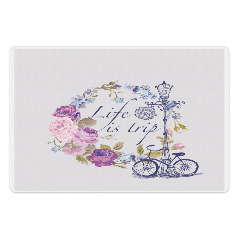 Life is Trip Words Pet Mat