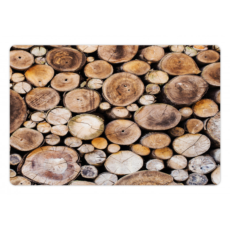 Wooden Logs Oak Tree Pet Mat