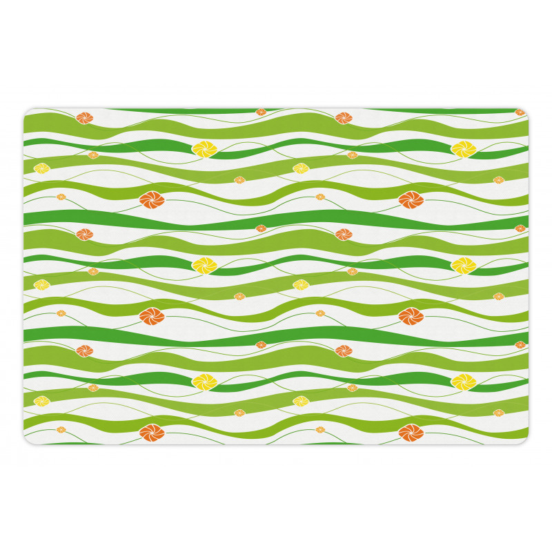 Colorful Wavy Bands Pet Mat