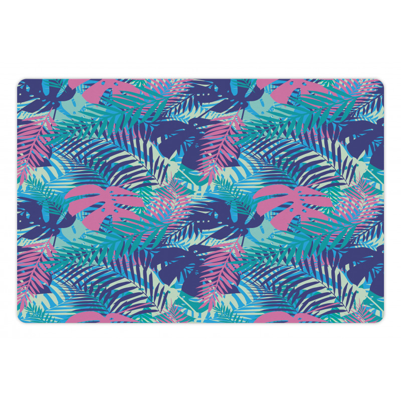 Vivid Colored Island Flora Pet Mat