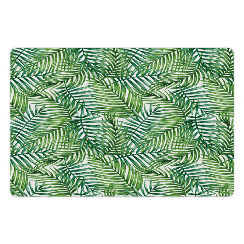 Botanical Wild Palm Trees Pet Mat