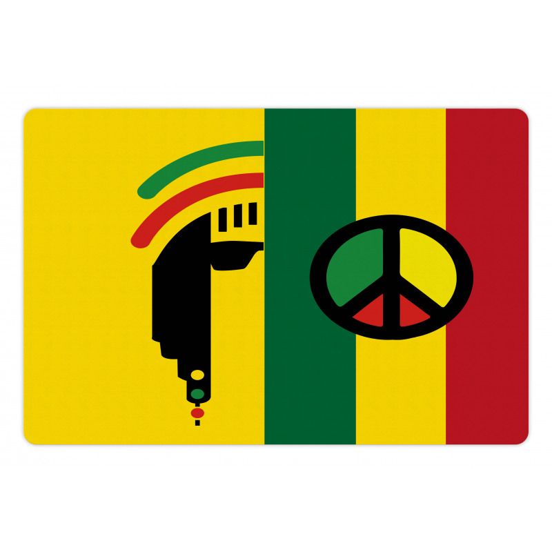 Reggae Music Peace Pet Mat