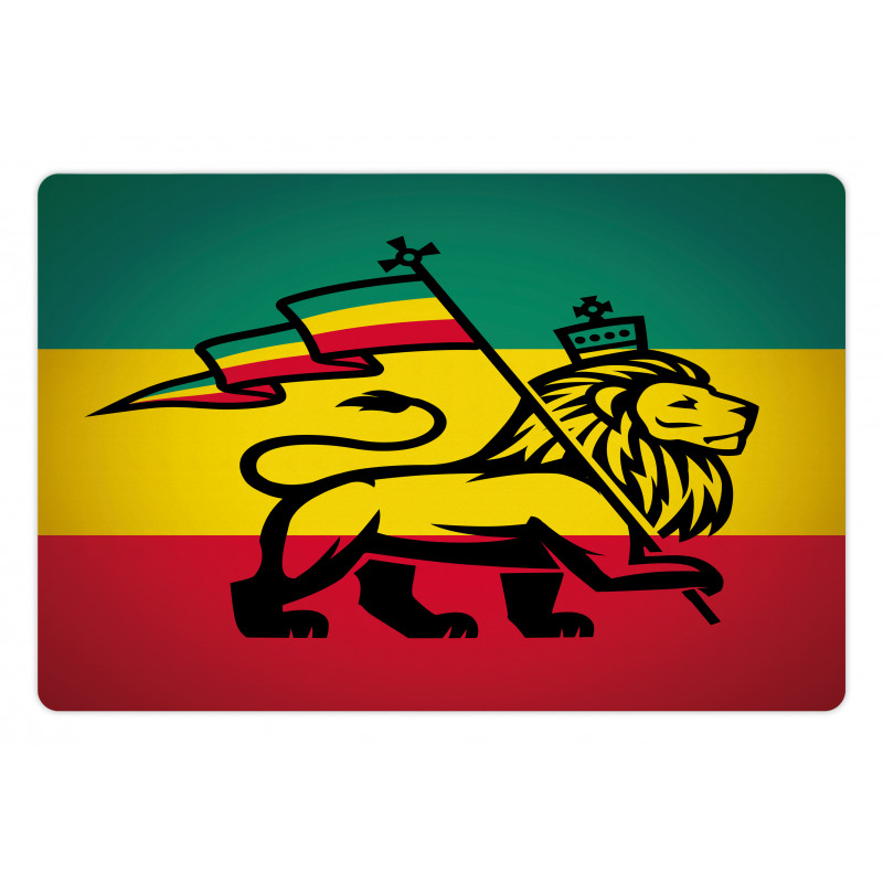 Judah Lion Rastafari Flag Pet Mat