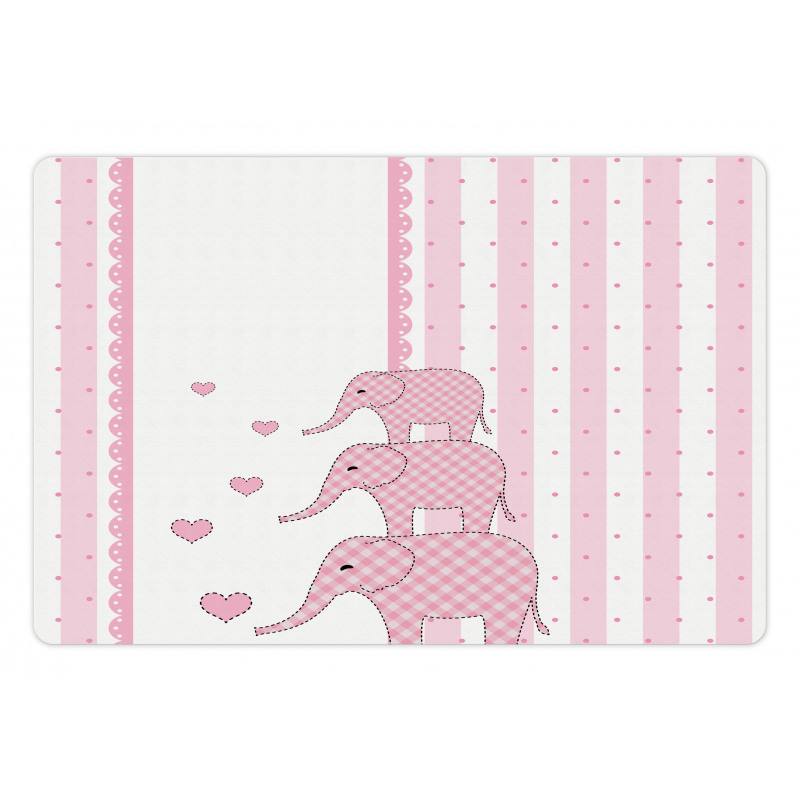 Pink Animals Pet Mat