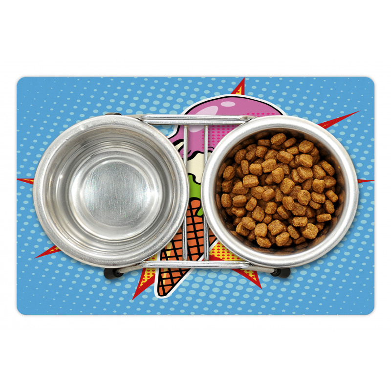 Retro Cone Dots Pet Mat