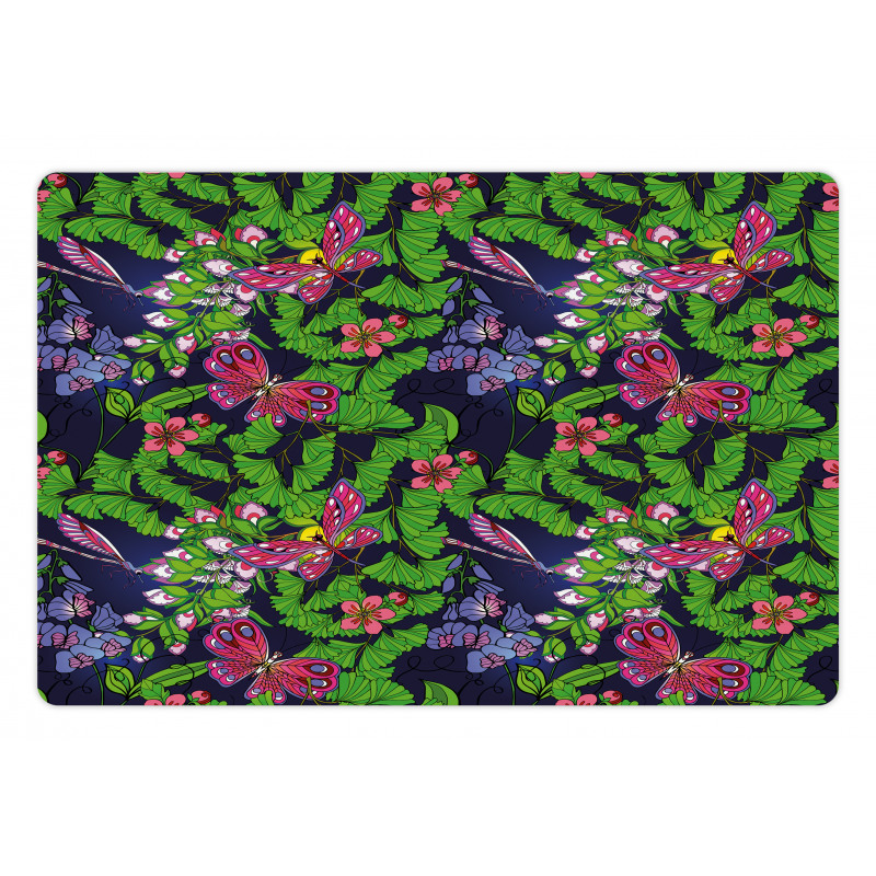 Tropical Vivid Petal Pet Mat