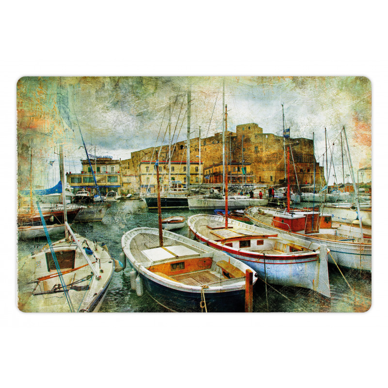 Boats in Naples Pet Mat