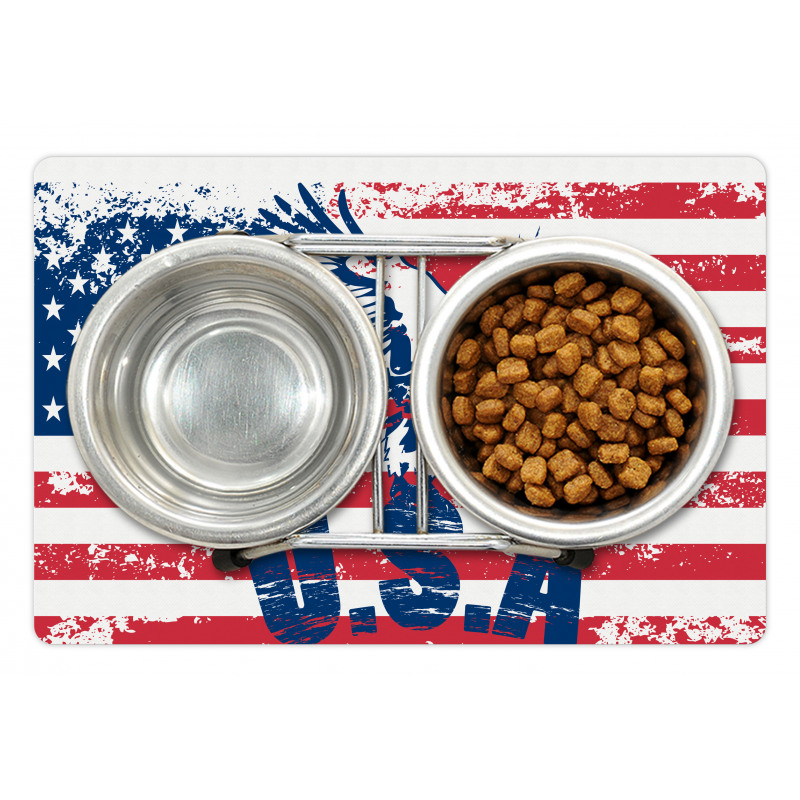 American Flag Pet Mat