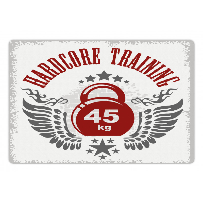 Vintage Gym Emblem Pet Mat