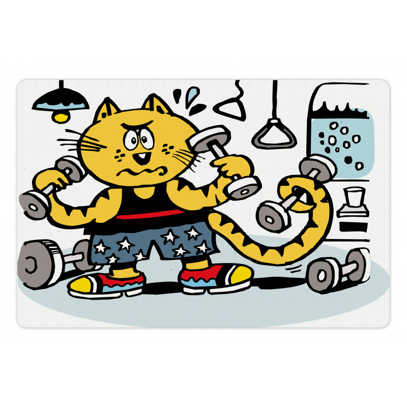 Cartoon Cat Lifting Pet Mat