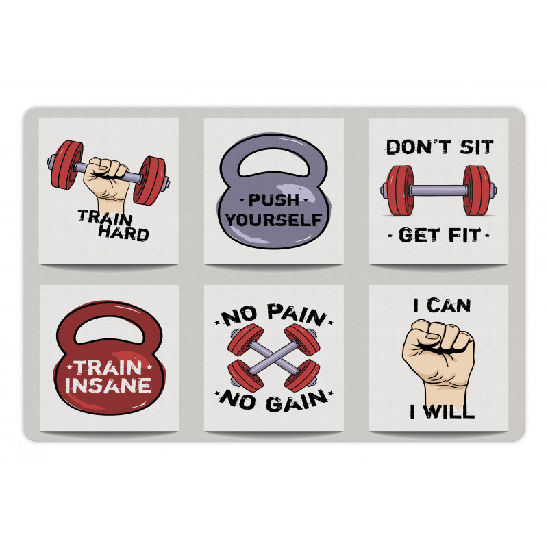 Cartoon Motivational Pet Mat