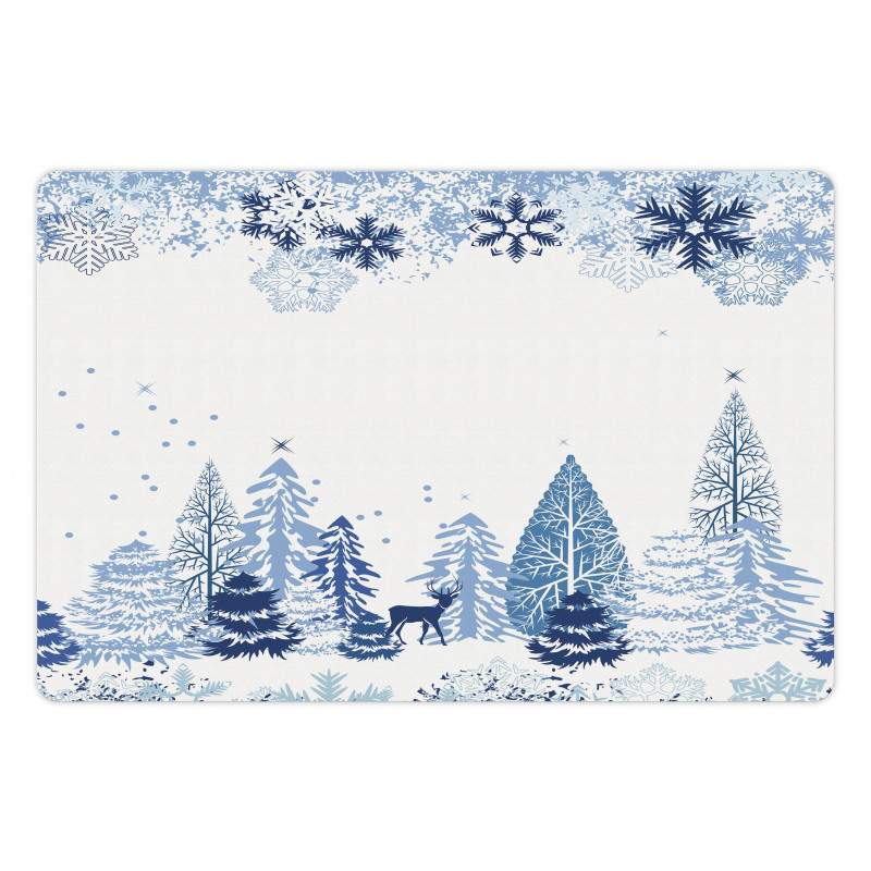 Winter Forest Pet Mat