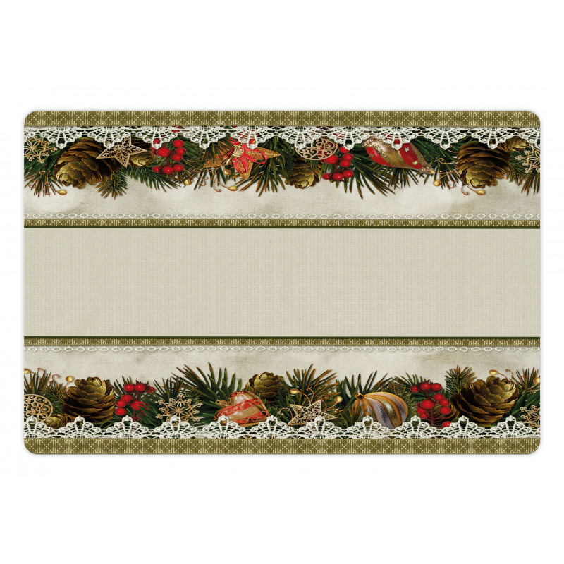 Vintage Ornate Nature Pet Mat