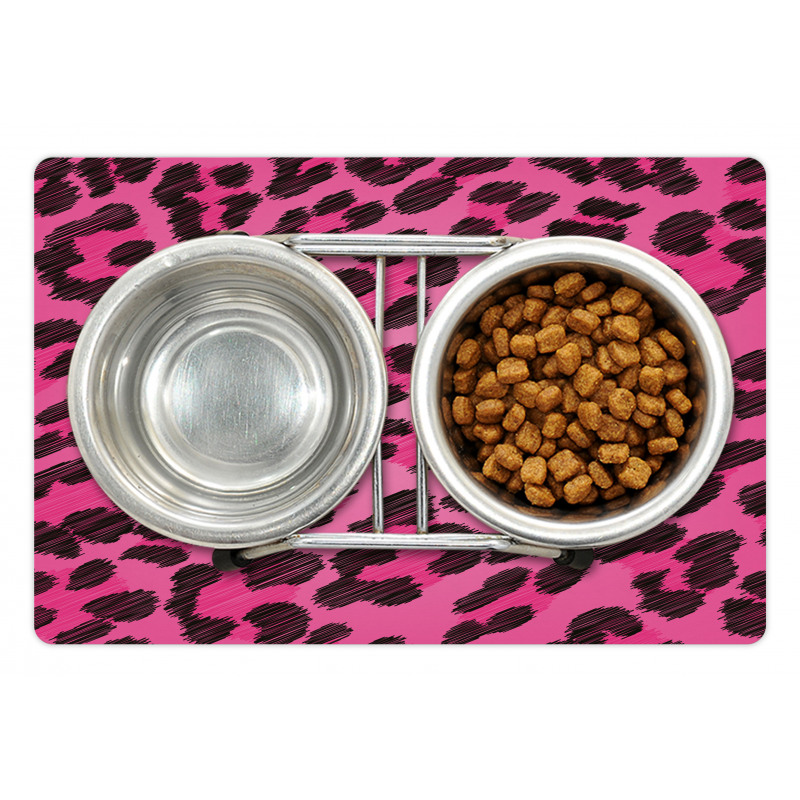 Vibrant Leopard Skin Pet Mat