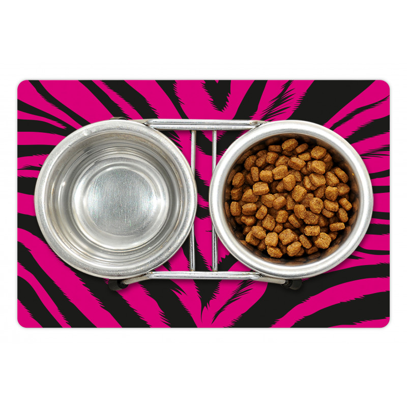 Hot Pink Zebra Skin Pet Mat