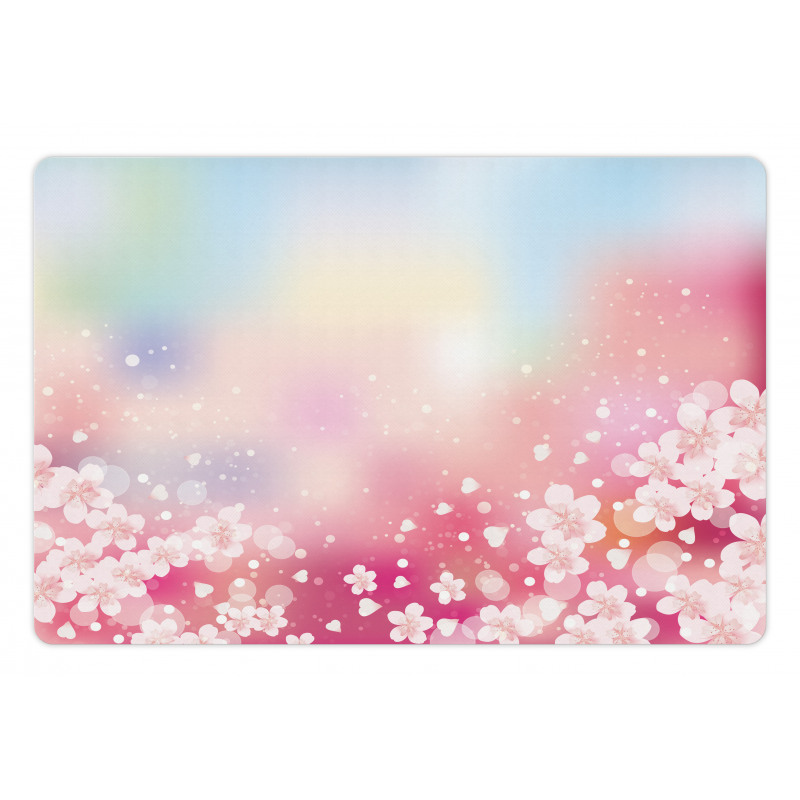 Dreamy Cherry Blossoms Pet Mat