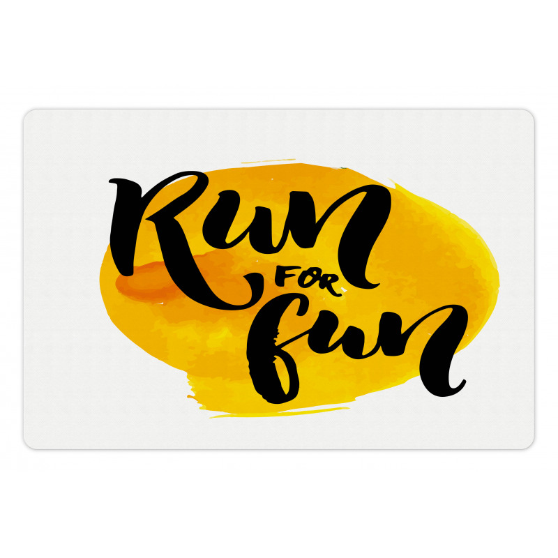 Run for Run Words Pet Mat