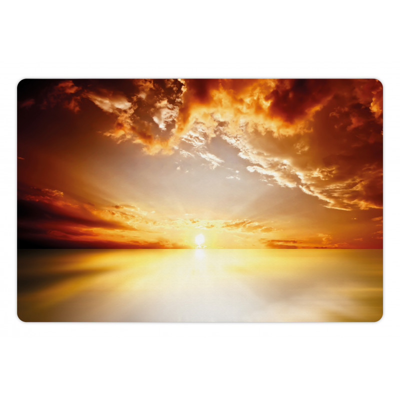 Tranquil Sunset Horizon Pet Mat