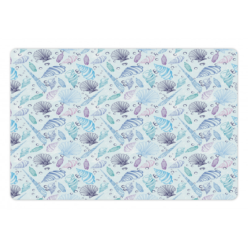 Seashells Bubble Ocean Pet Mat