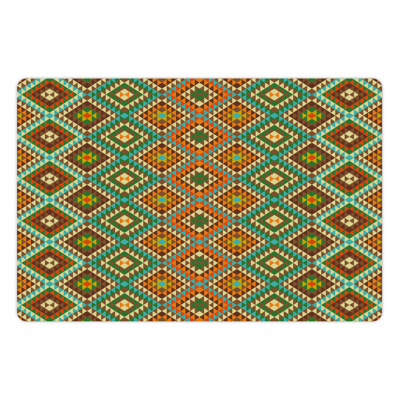 Mosaic Folkloric Ethnic Pet Mat