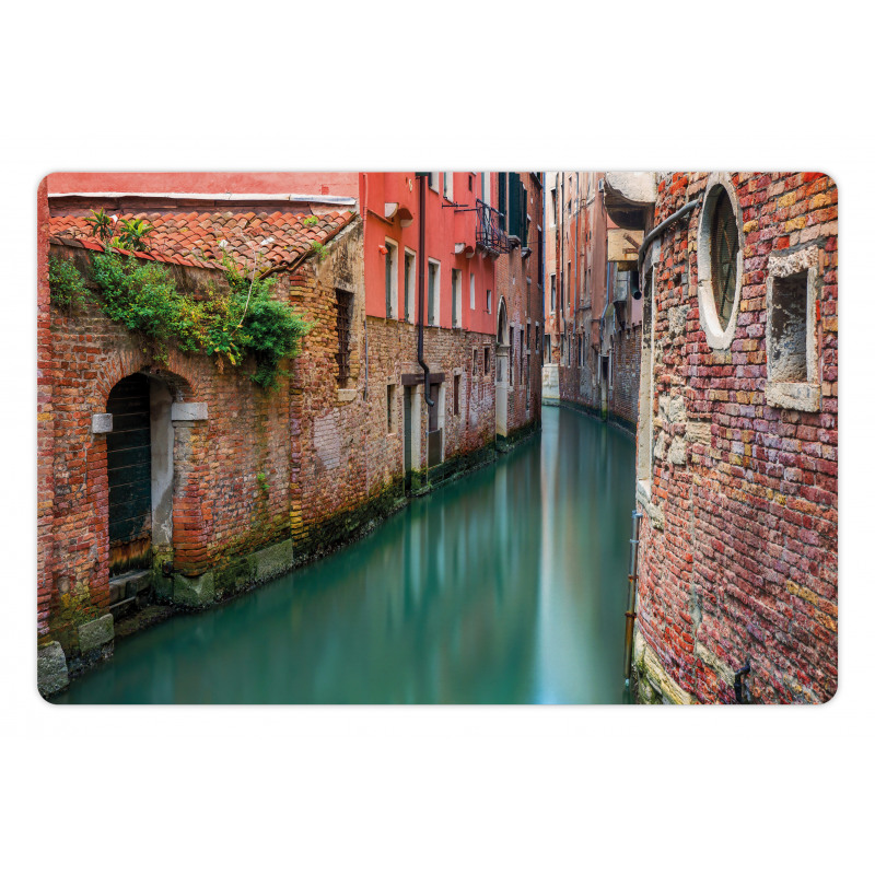 Scenic Canal Buildings Pet Mat