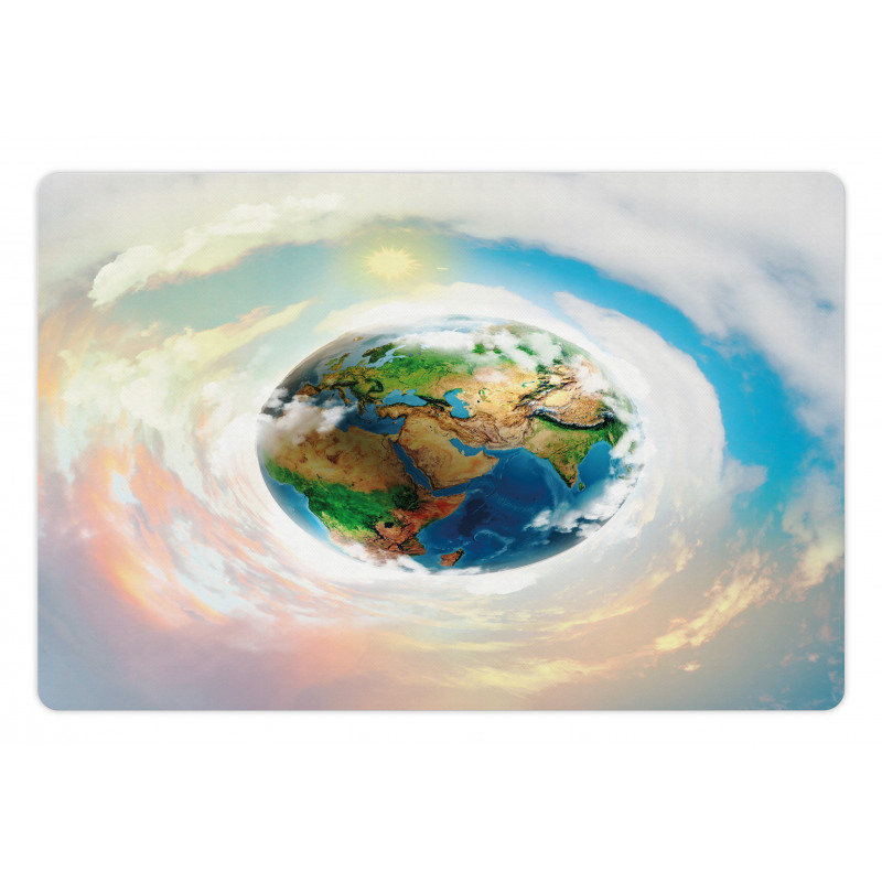 Vibrant Planet Continents Pet Mat