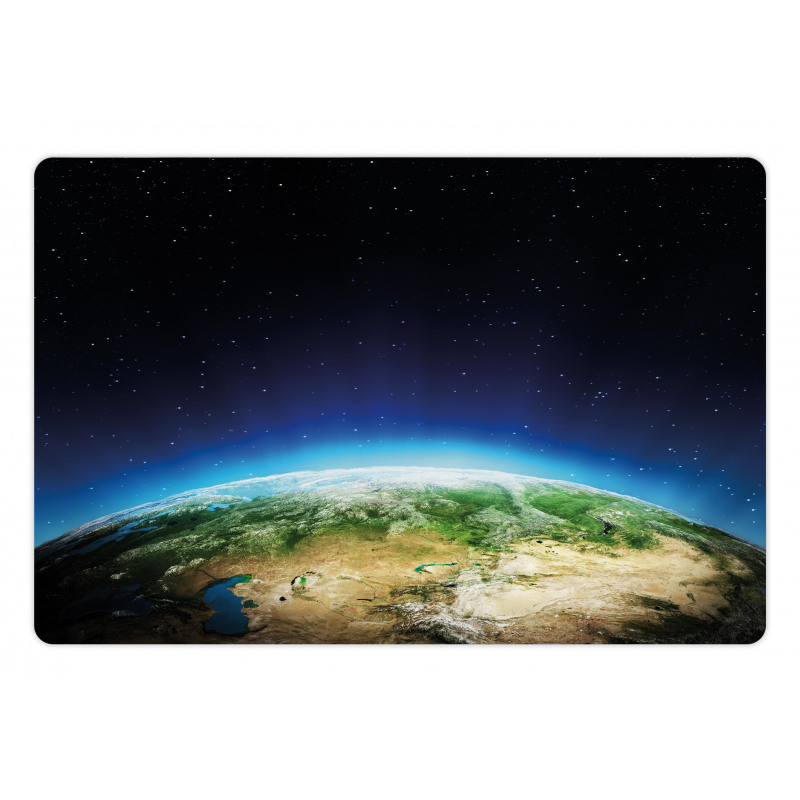 Russia from Space Sky Pet Mat