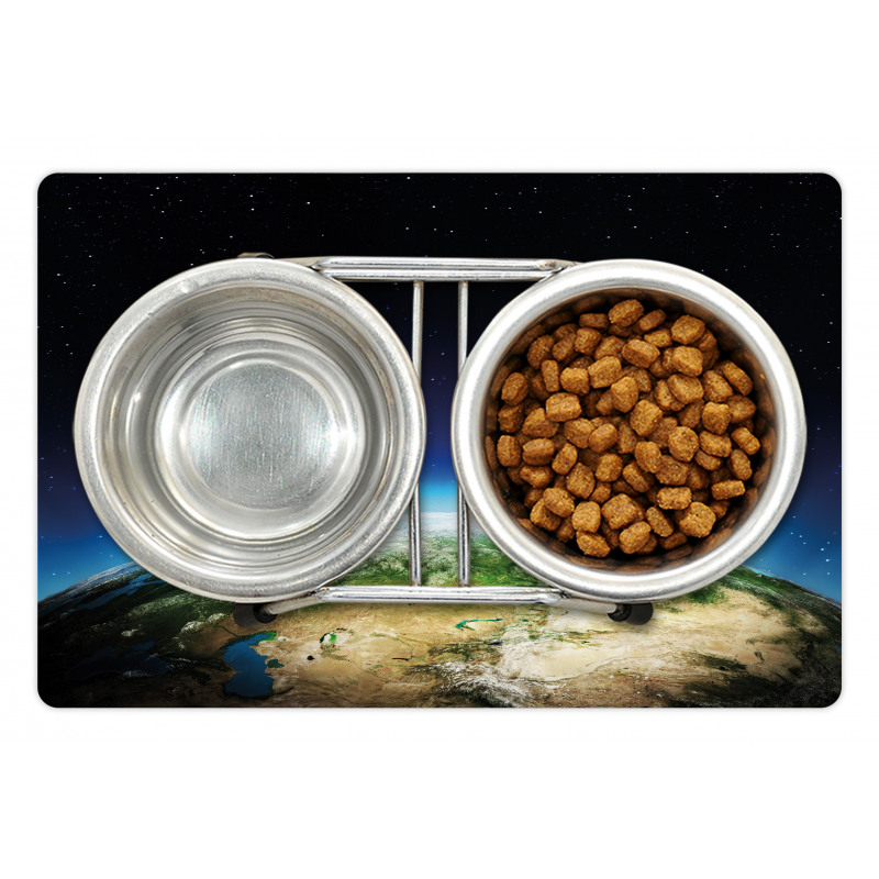 Russia from Space Sky Pet Mat