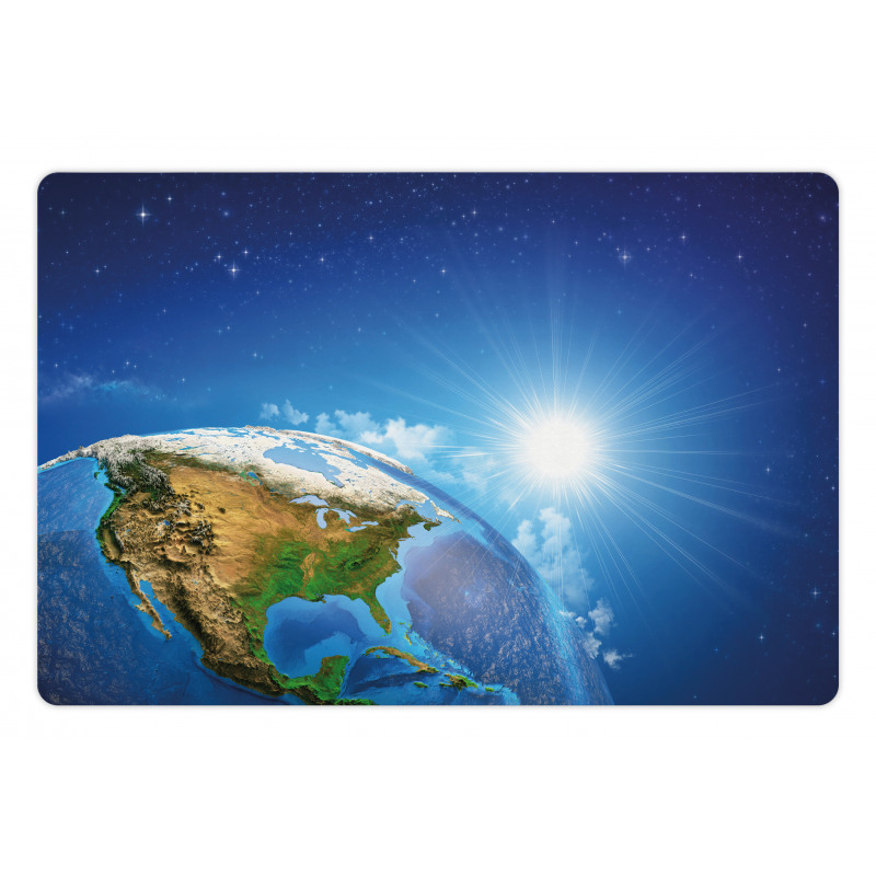 United States in Space Pet Mat