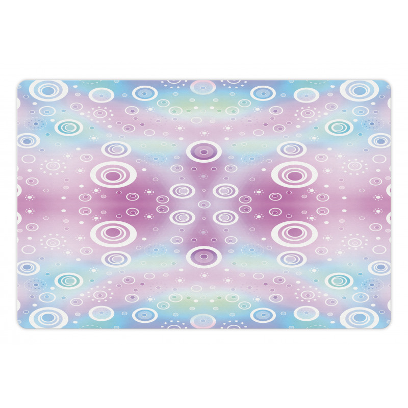 Fantasy Random Circles Pet Mat