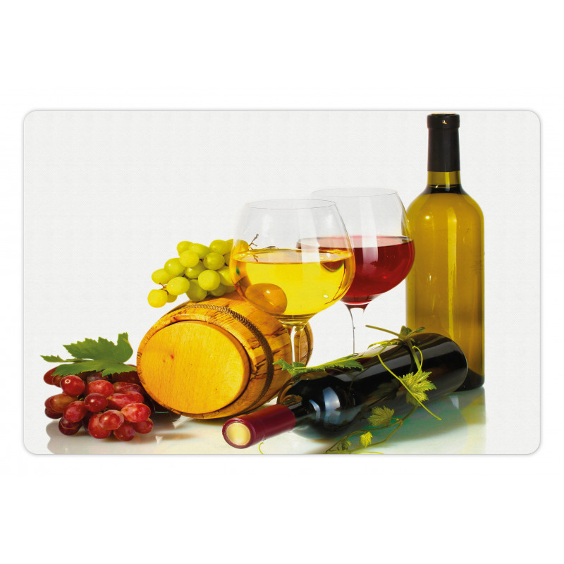 Red White Wine Mini Themed Pet Mat