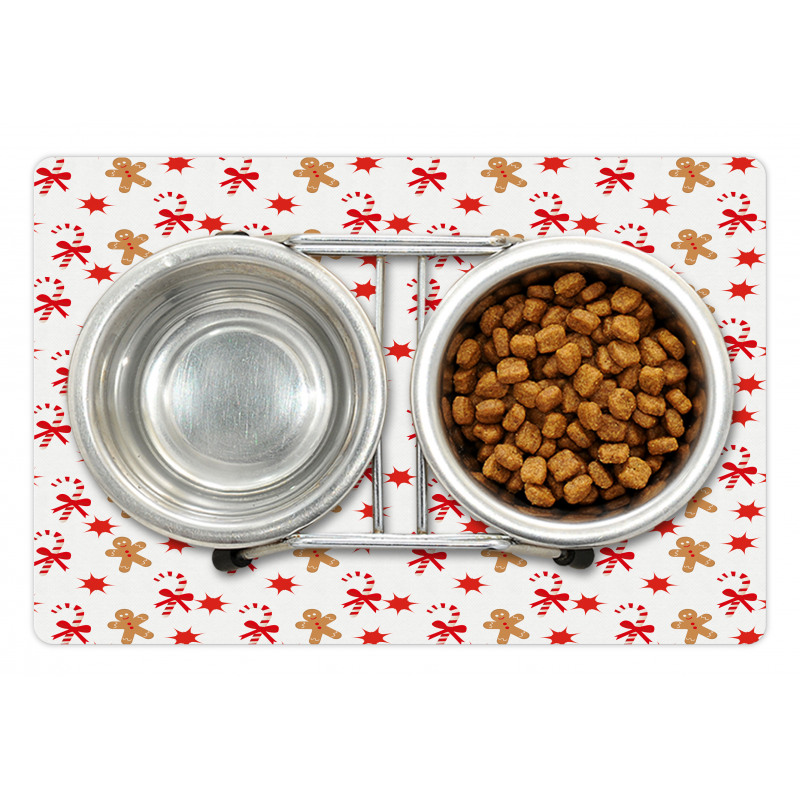 Candy Red Star Pet Mat