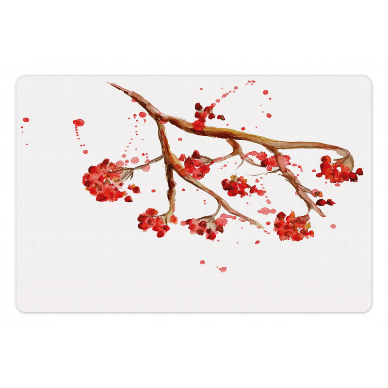 Tree Watercolor Splashes Pet Mat