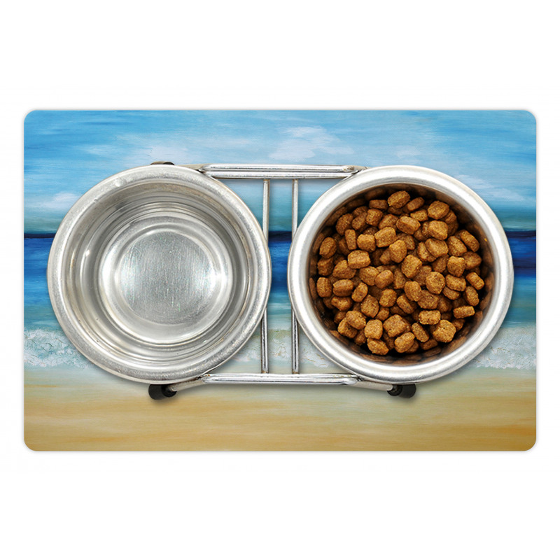 Tropical Sandy Beach Pet Mat