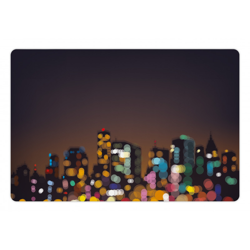 Abstract Cityscape Bokeh Pet Mat