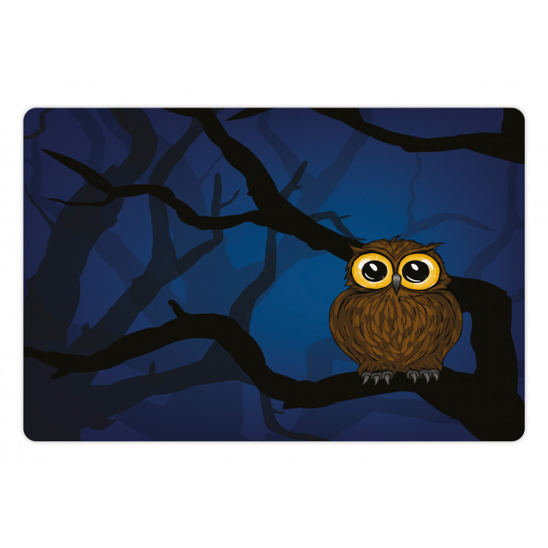 Owl on Tree Branch Pet Mat