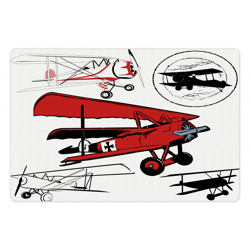 Biplanes Set Pet Mat